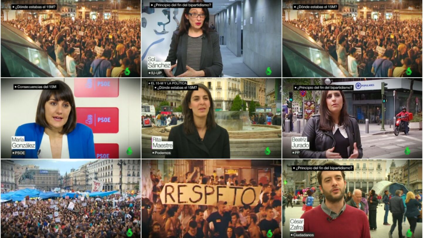 Los efectos del 15M seg&uacute;n cada partido 