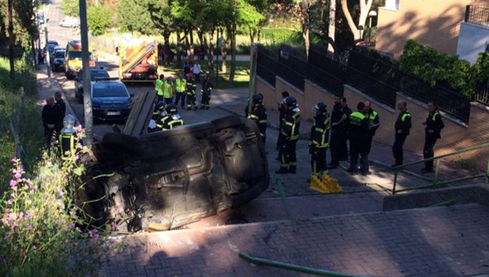 Imagen del vehículo accidentado