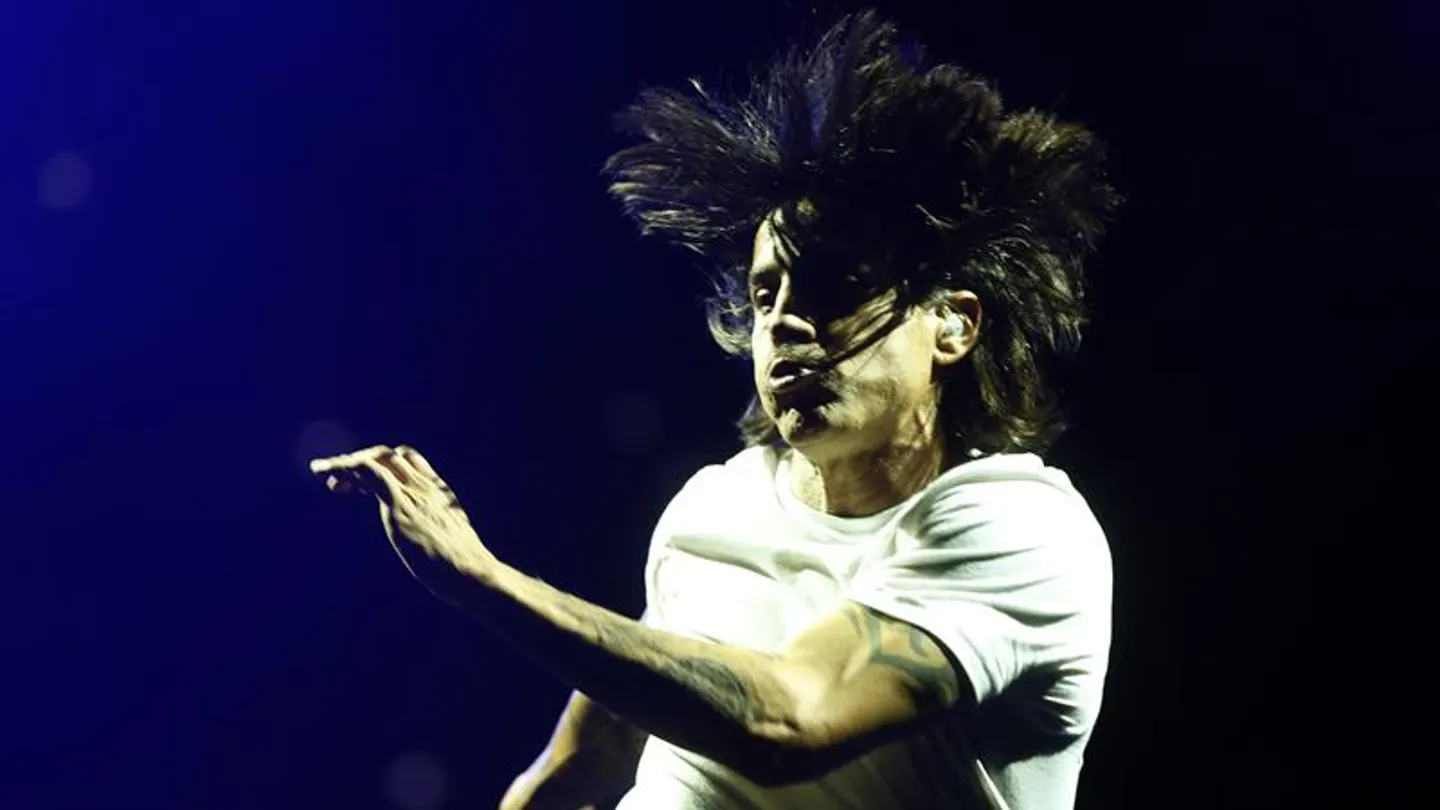 El cantante de la banda estadounidense Red Hot Chili Peppers, Anthony Kiedis El cantante de la banda estadounidense Red Hot Chili Peppers, Anthony Kiedis
