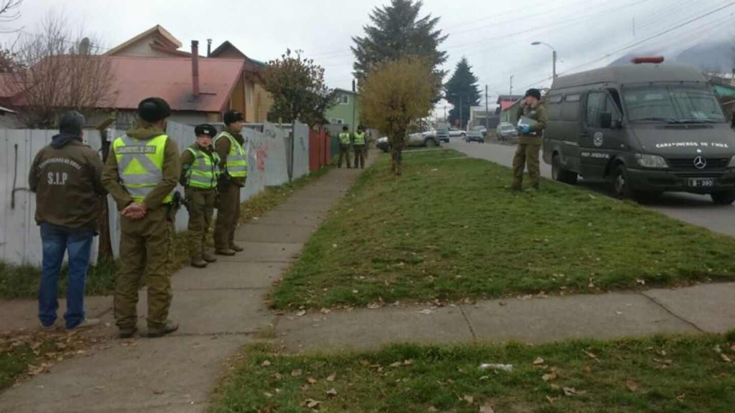 Imagen de la Polic&iacute;a chilena en el lugar de los hechos