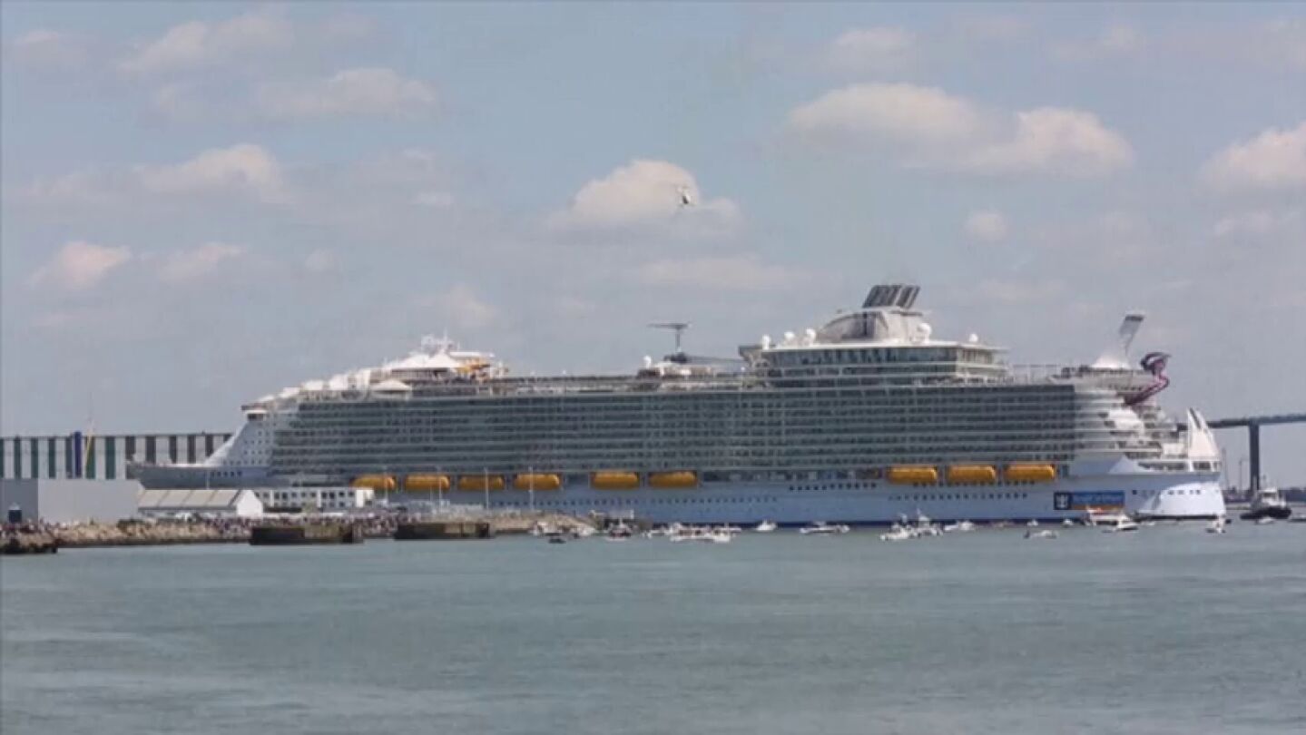 Frame 0.0 de: Zarpa desde Francia el crucero m&aacute;s grande del mundo y m&aacute;s respetuoso con el medio ambiente