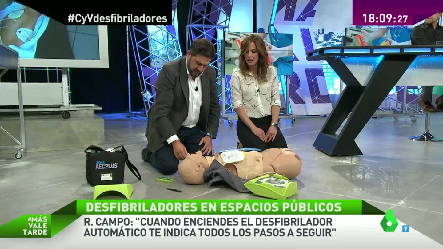 &iquest;C&oacute;mo se utiliza un desfibrilador?