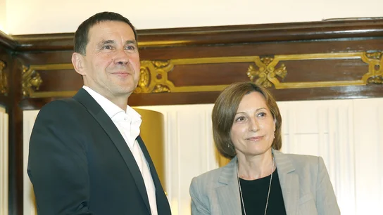 La presidenta del Parlament recibe a Arnaldo Otegi La presidenta del Parlament recibe a Arnaldo Otegi