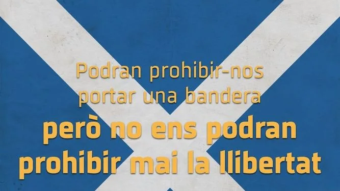 Campaña para portar la bandera de Escocia en la final de Copa Campaña para portar la bandera de Escocia en la final de Copa