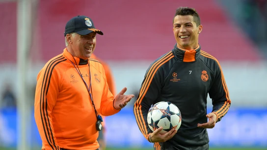 Ancelotti, junto a Cristiano Ronaldo Ancelotti, junto a Cristiano Ronaldo