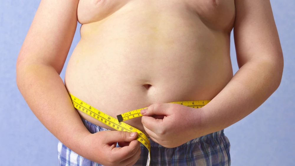 Imagen de una persona obesa Imagen de una persona obesa