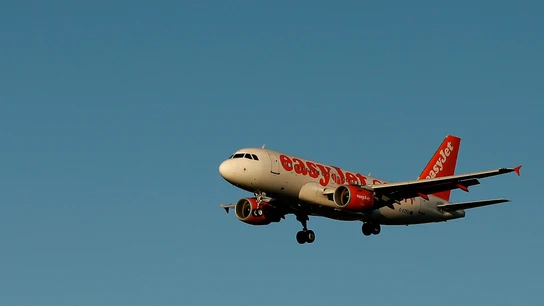 Un avión de la compañía EasyJet Un avión de la compañía EasyJet
