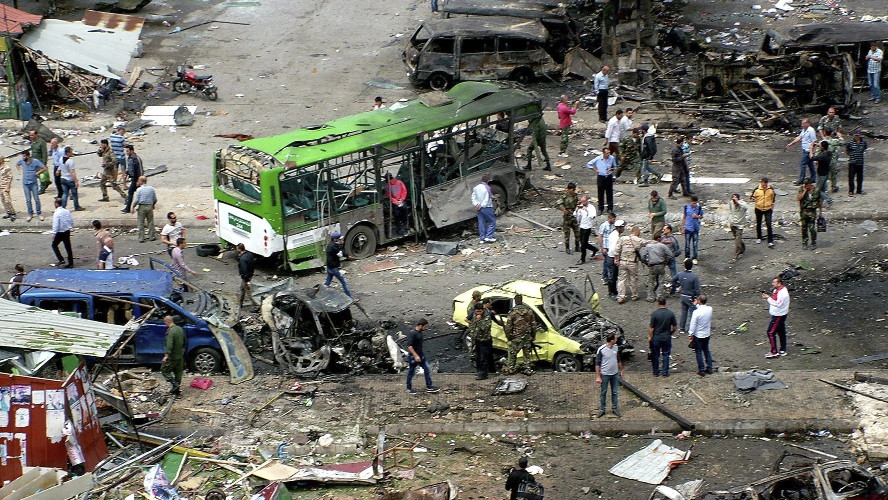 Atentado perpetrado en una estación de autobuses en la ciudad de Tartús 