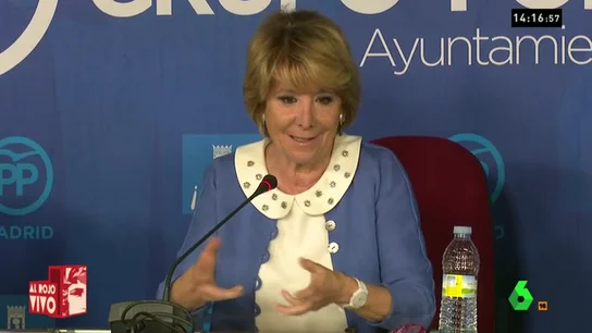Frame 12.745649 de: Aguirre niega que vaya a dimitir por la 'trama Púnica': "¿Qué iba a preguntar laSexta en las ruedas de prensa?" Frame 12.745649 de: Aguirre niega que vaya a dimitir por la 'trama Púnica': "¿Qué iba a preguntar laSexta en las ruedas de prensa?"