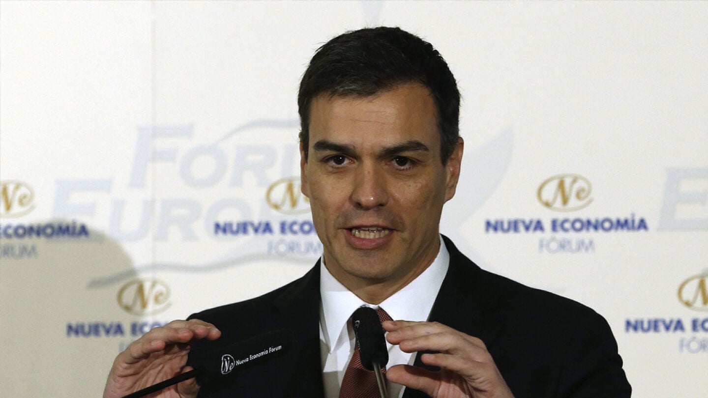 Pedro S&aacute;nchez, en un foro de econom&iacute;a