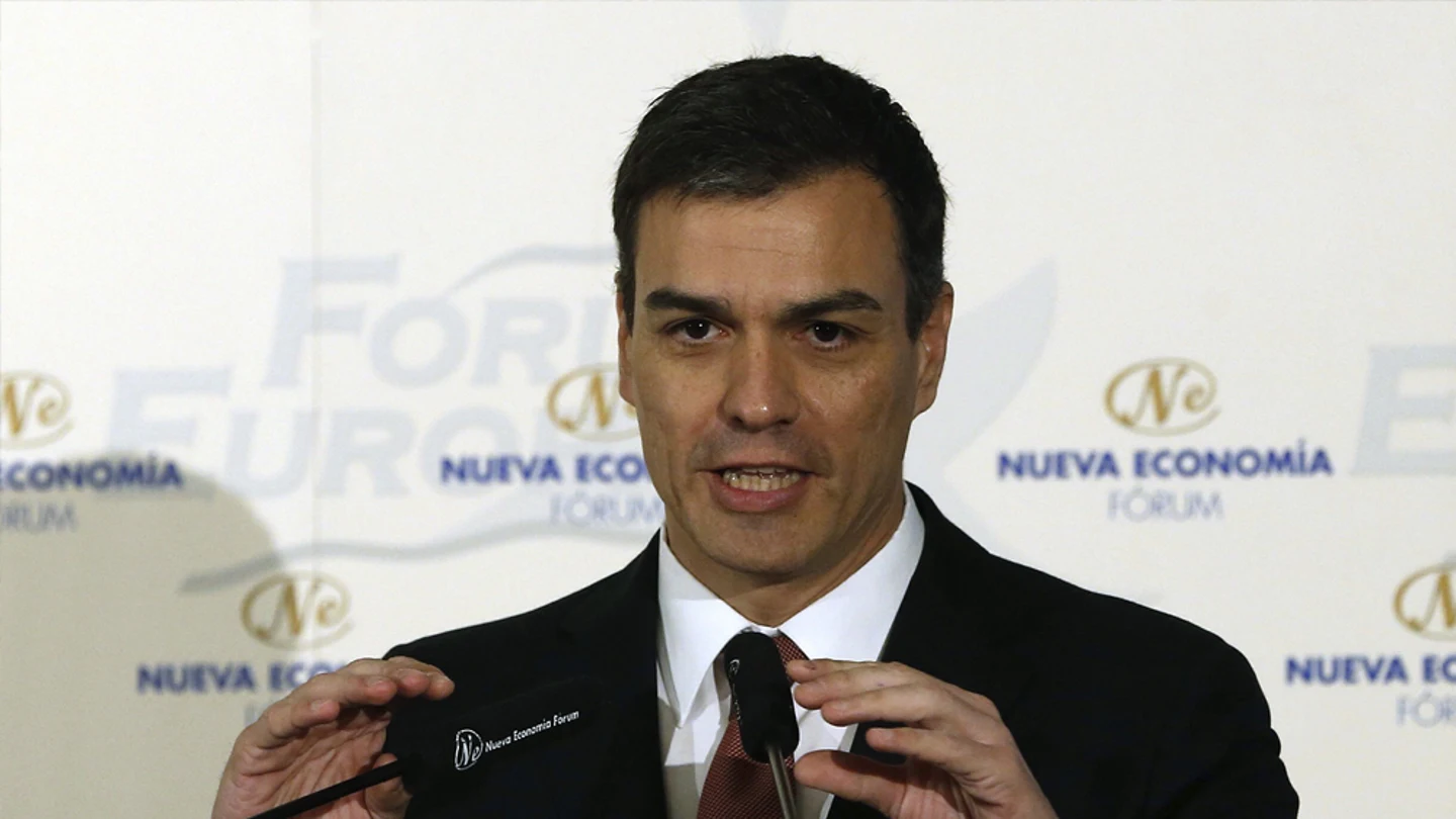 Pedro Sánchez, en un foro de economía Pedro Sánchez, en un foro de economía