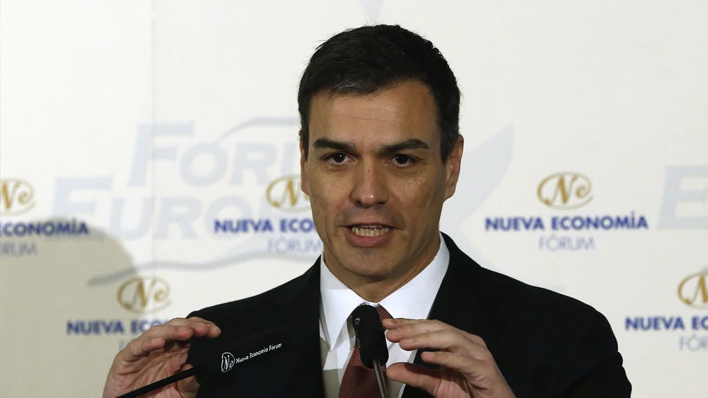 Pedro Sánchez, en un foro de economía
