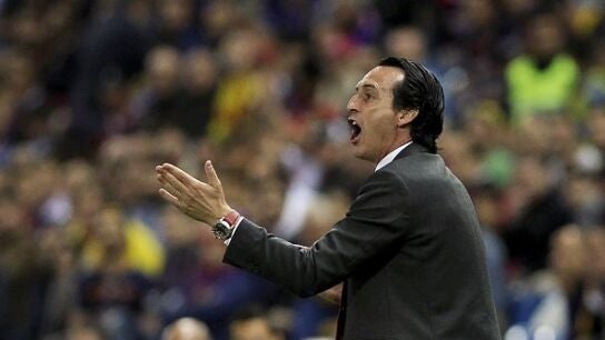 Unai Emery en la banda