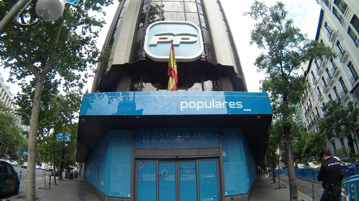 Imagen de archivo de la sede del PP Imagen de archivo de la sede del PP