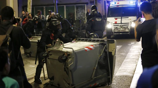 Nueva noche de disturbios en Gràcia Nueva noche de disturbios en Gràcia