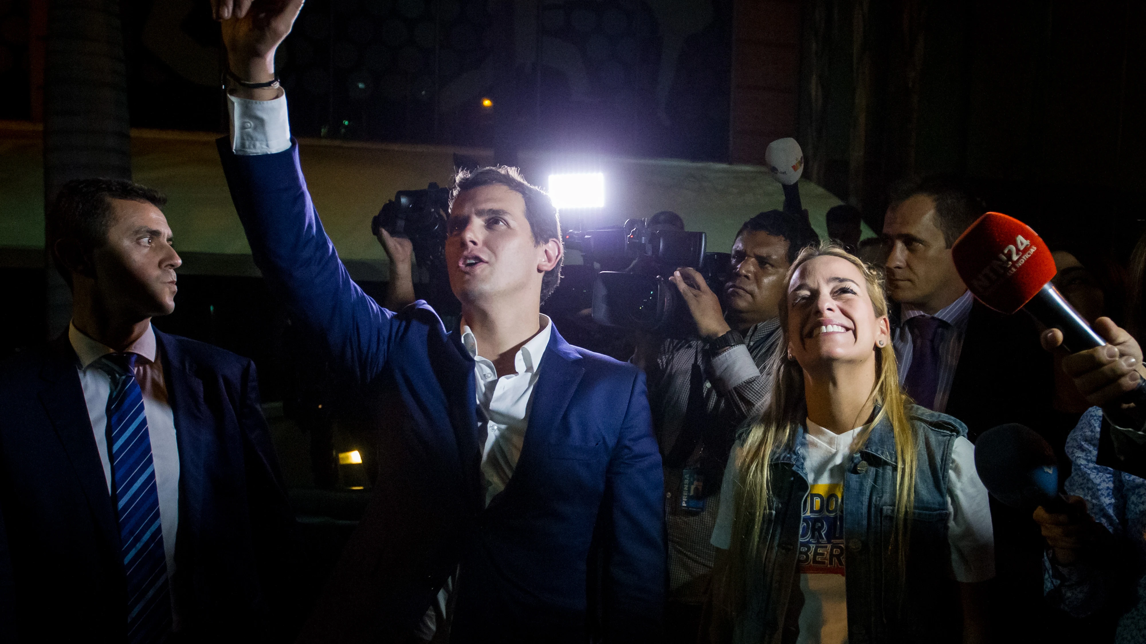 Albert Rivera, líder de Ciudadanos, en Venezuela