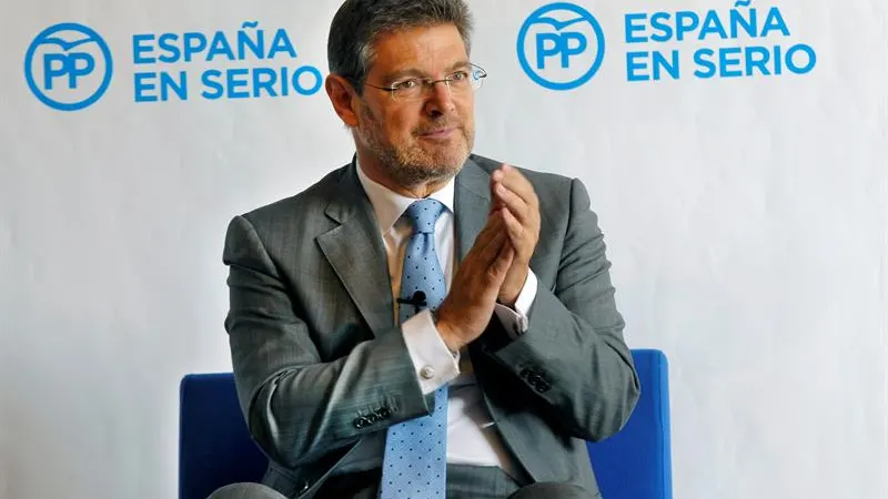 El ministro de Justicia en funciones, Rafael Catalá