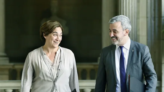 Ada Colau y Jaume Collboni Ada Colau y Jaume Collboni
