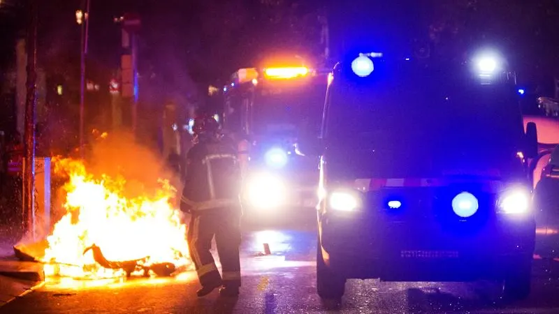 Disturbios en el barrio de Gràcia