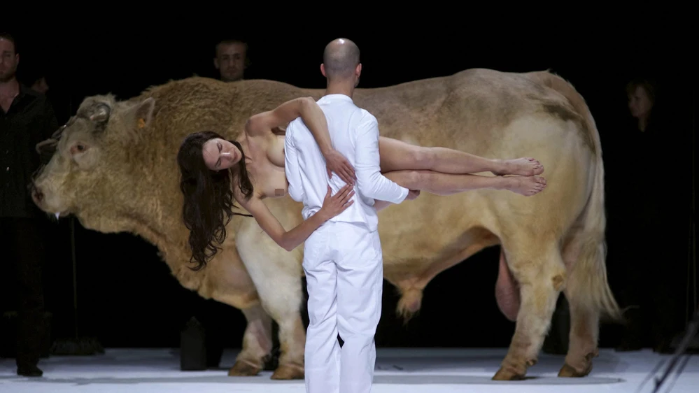 Imagen de un momento de la polémica ópera Imagen de un momento de la polémica ópera