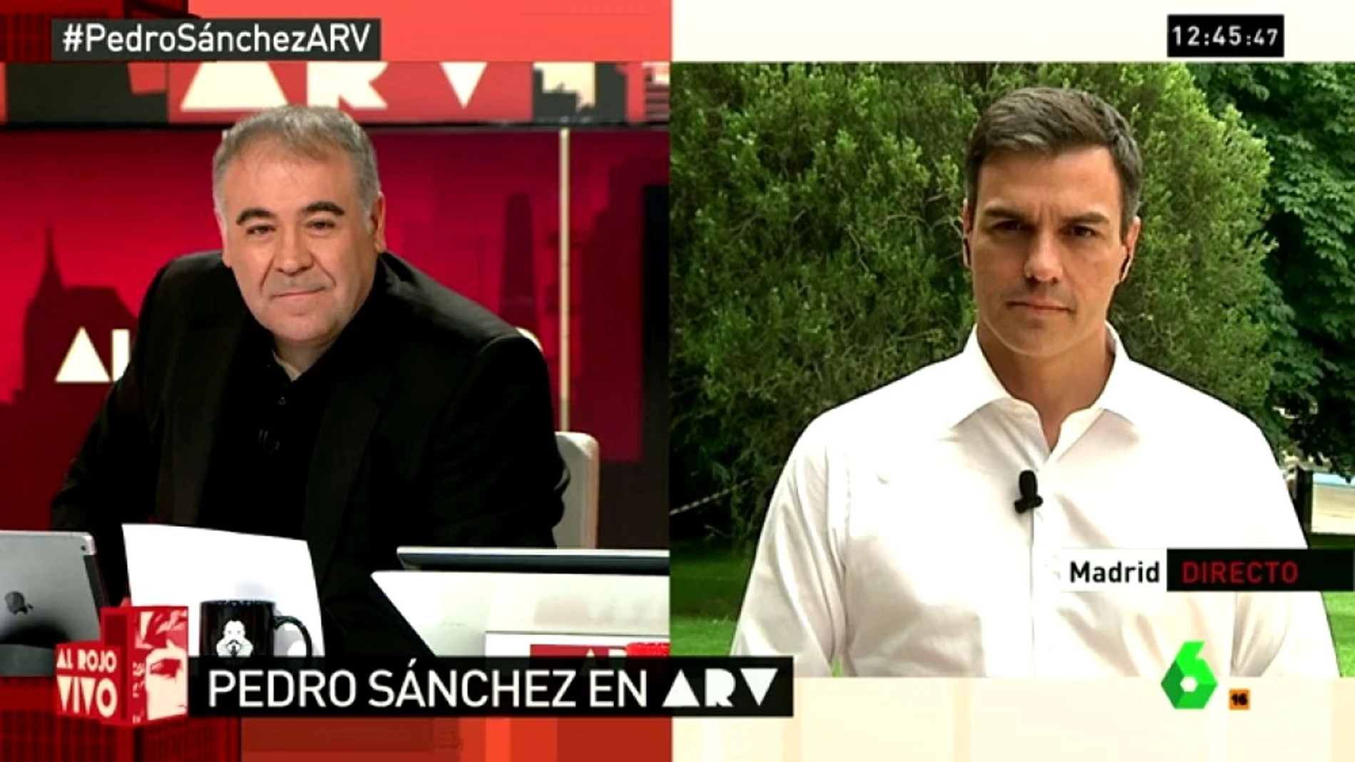 Pedro Sánchez, en ARV