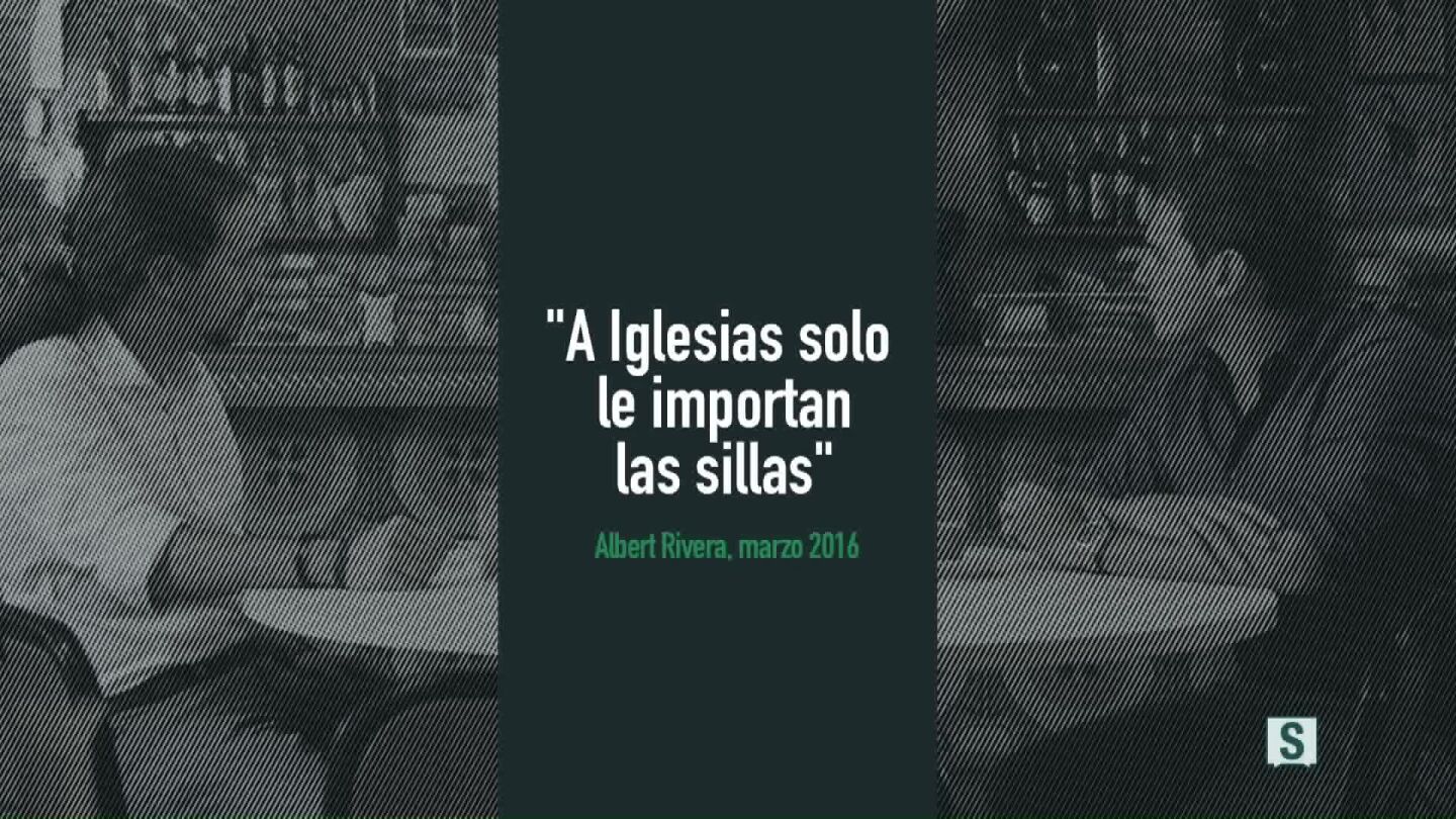 Cart&oacute;n v&iacute;deo "A Iglesias solo le importan las sillas"