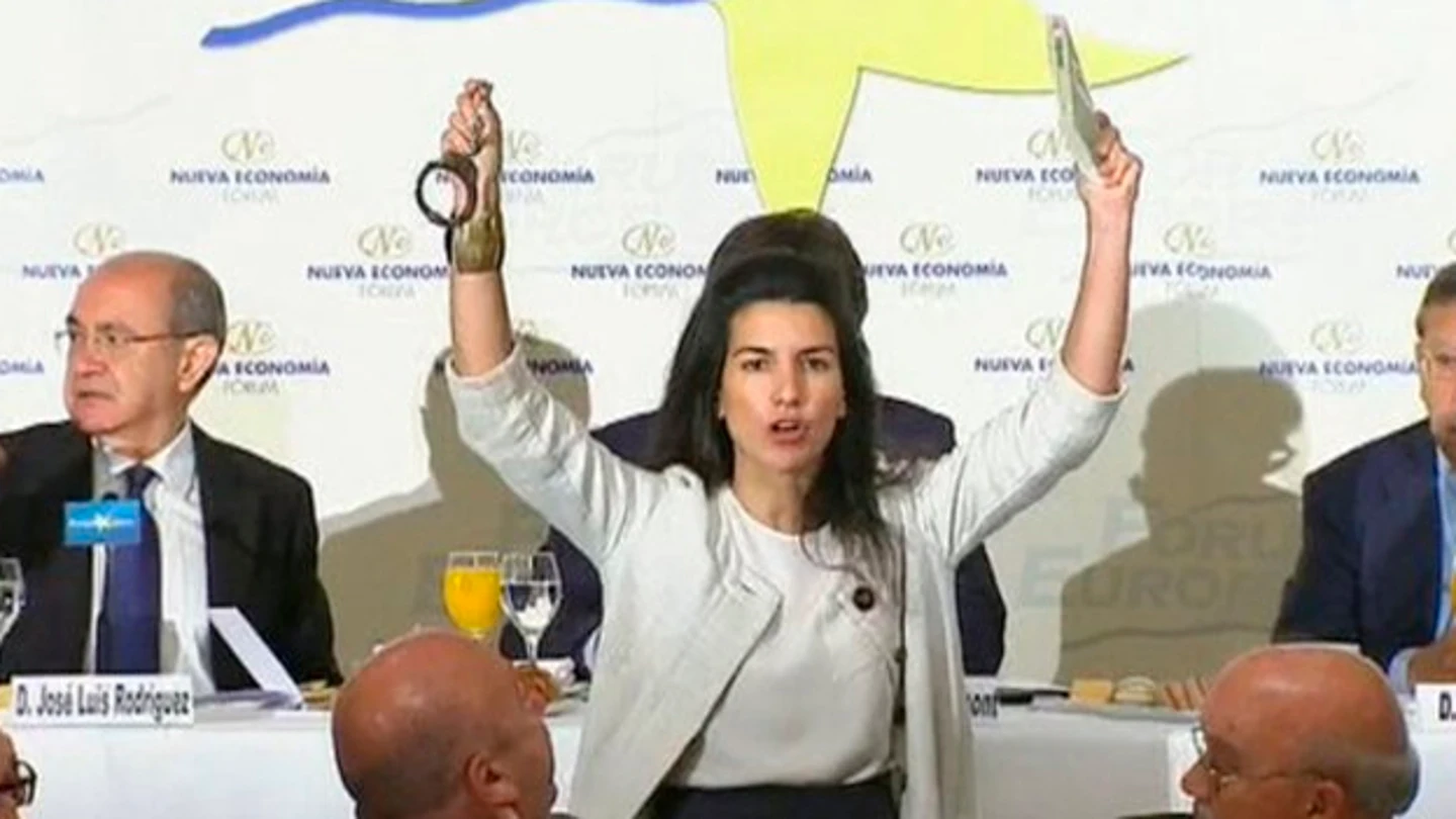 Rocío Monasterio, militante de VOX Rocío Monasterio, militante de VOX