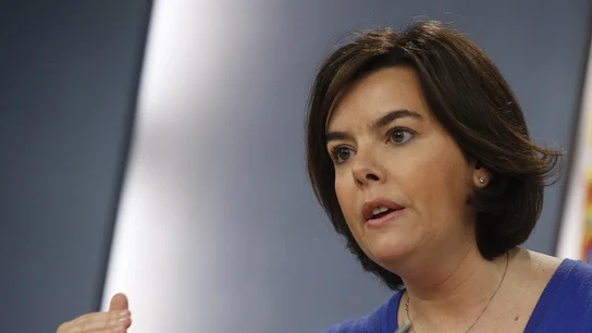 La vicepresidenta del Gobierno, Soraya Saénz de Santamaría La vicepresidenta del Gobierno, Soraya Saénz de Santamaría