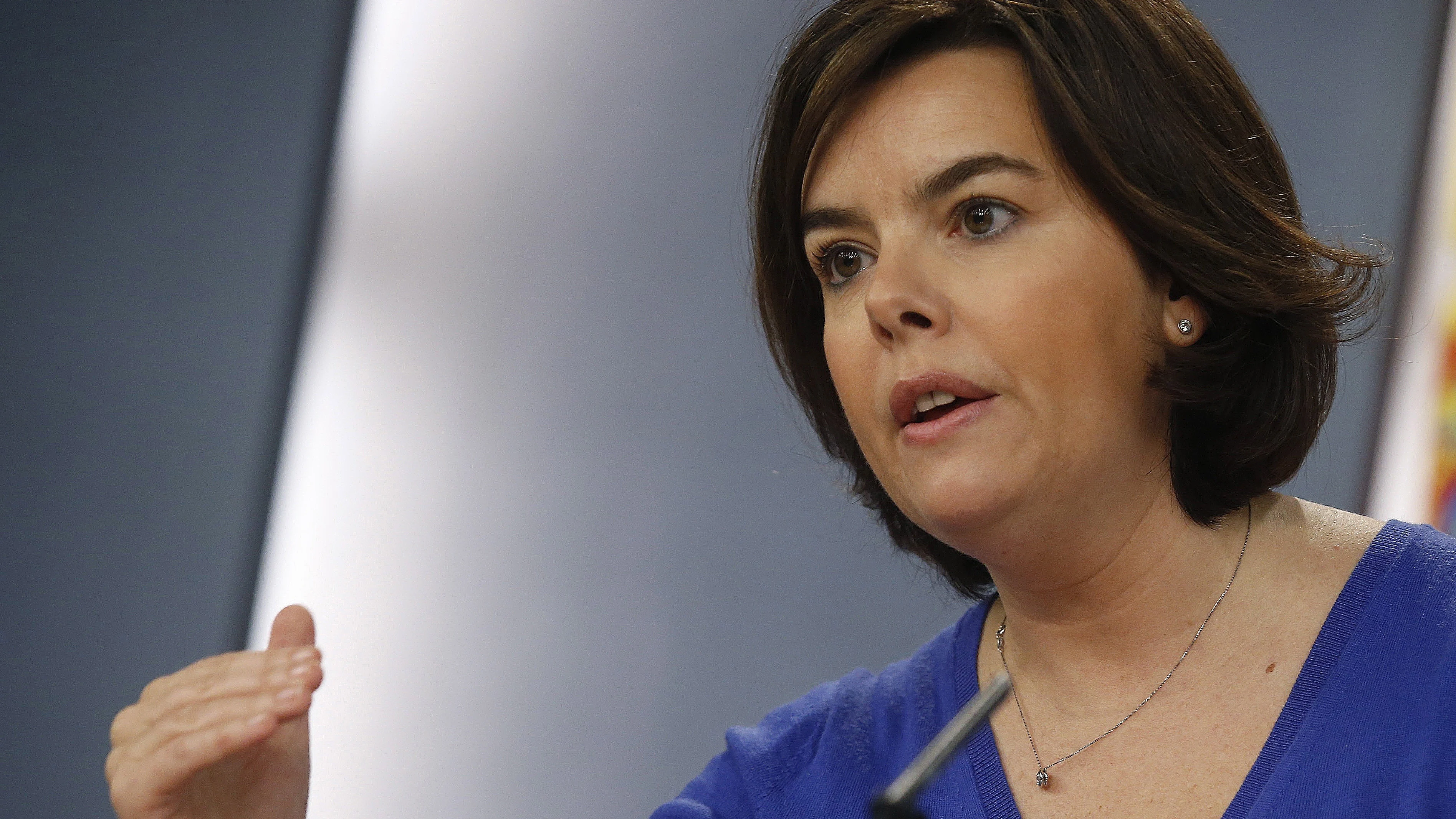 La vicepresidenta del Gobierno, Soraya Saénz de Santamaría La vicepresidenta del Gobierno, Soraya Saénz de Santamaría
