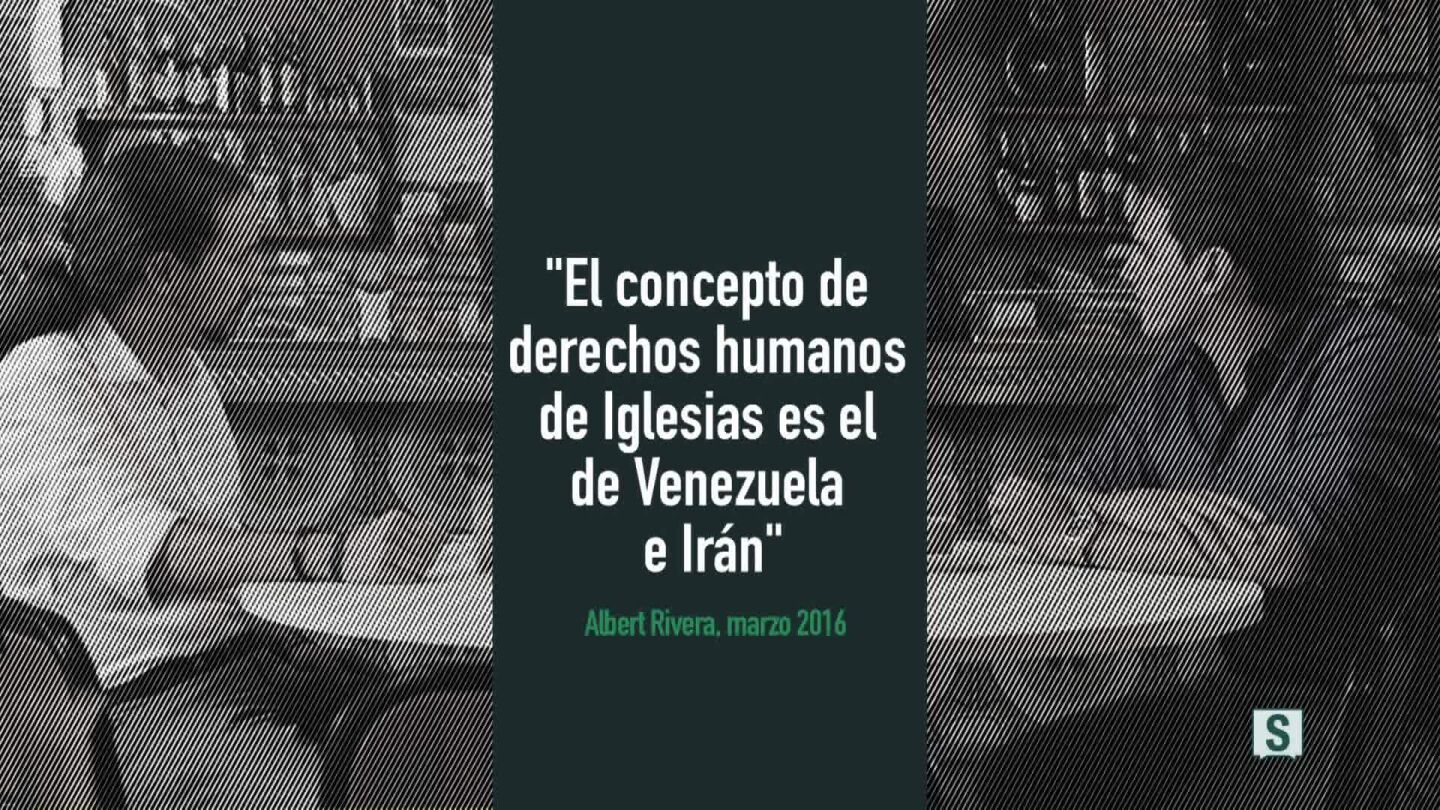 Cart&oacute;n v&iacute;deo "El concepto de derechos humanos de Iglesias es el de Venezuela e Ir&aacute;n"