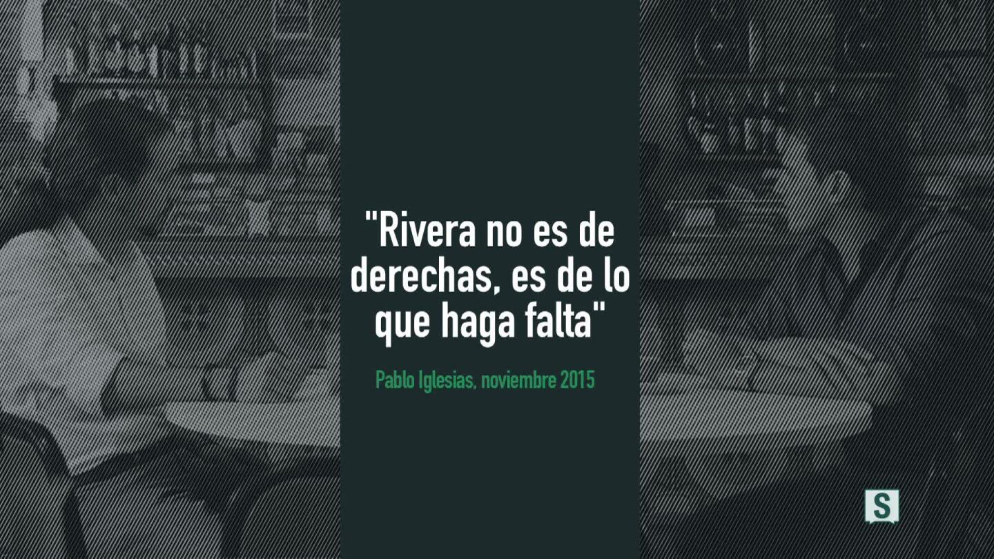 Cart&oacute;n v&iacute;deo "Rivera no es de derechas, es de lo que haga falta"