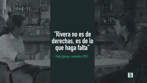 Cartón vídeo "Rivera no es de derechas, es de lo que haga falta" Cartón vídeo "Rivera no es de derechas, es de lo que haga falta"