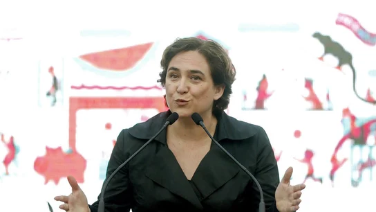 La alcaldesa de Barcelona Ada Colau La alcaldesa de Barcelona Ada Colau