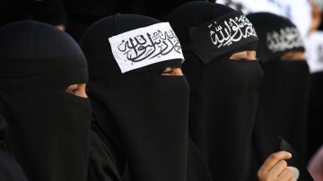 Varias mujeres con niqab (Archivo)