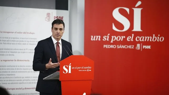 Pedro Sánchez, líder del PSOE