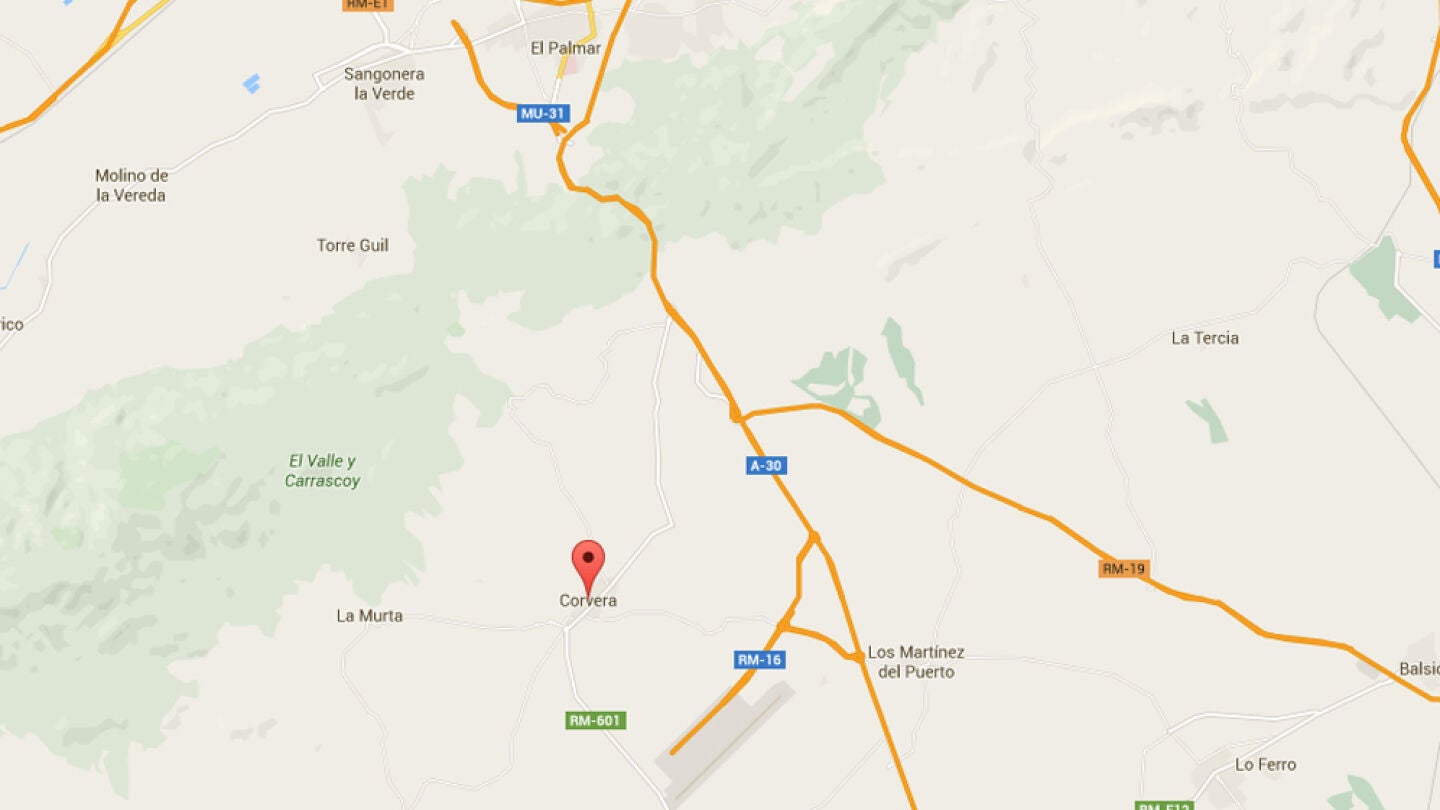 Imagen del lugar donde se ha registrado el terremoto