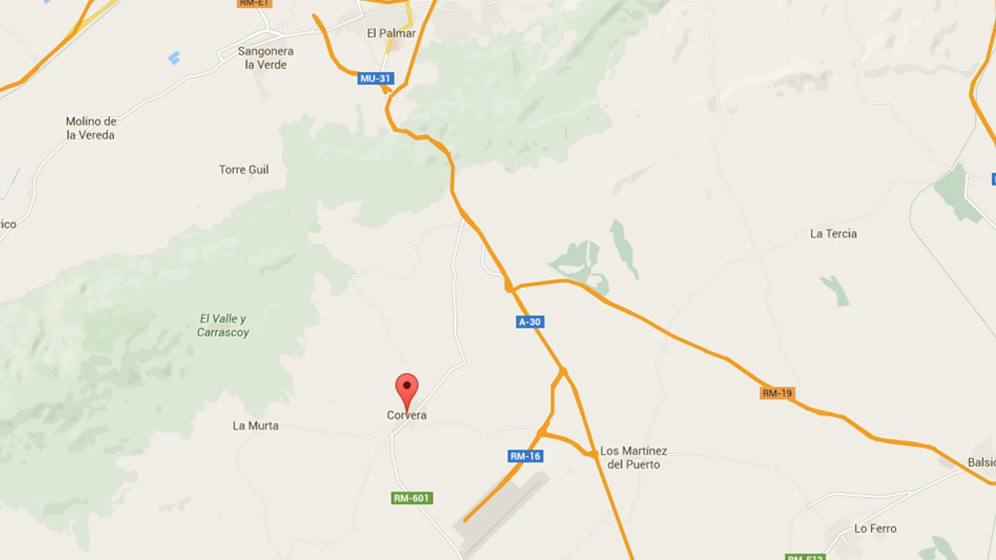 Imagen del lugar donde se ha registrado el terremoto Imagen del lugar donde se ha registrado el terremoto