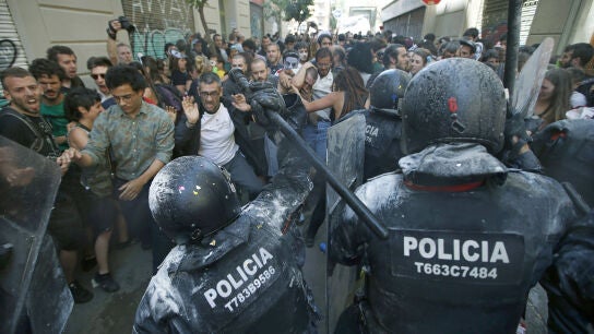 Desalojo del 'Banc Expropiat'