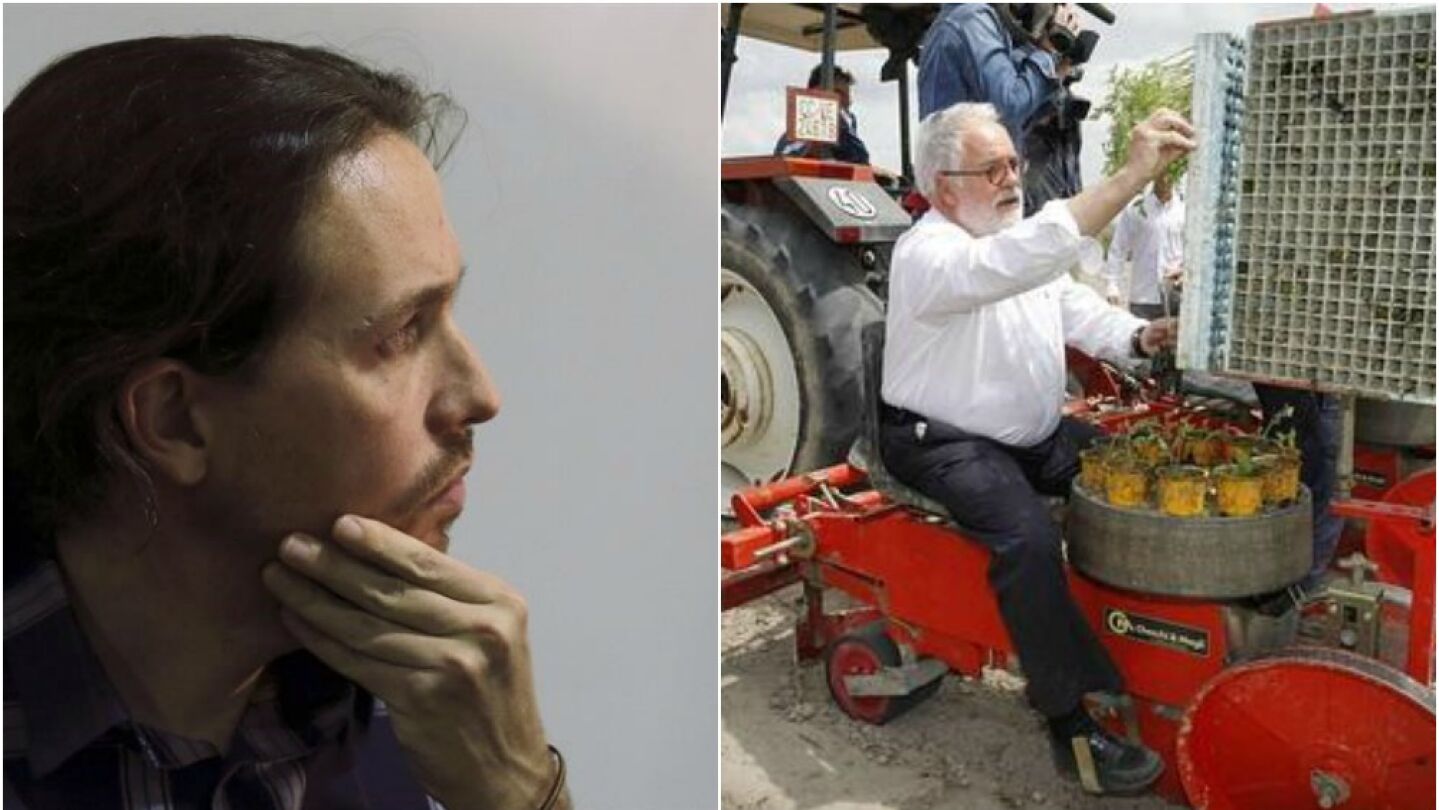Pablo Iglesias y Miguel Arias Ca&ntilde;ete