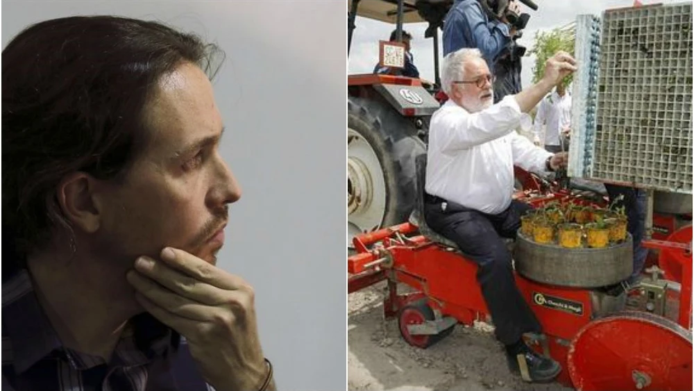 Pablo Iglesias y Miguel Arias Cañete