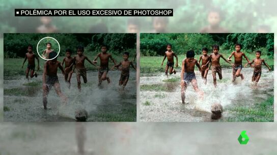 Antes y después de una fotografía de Steve McCurry