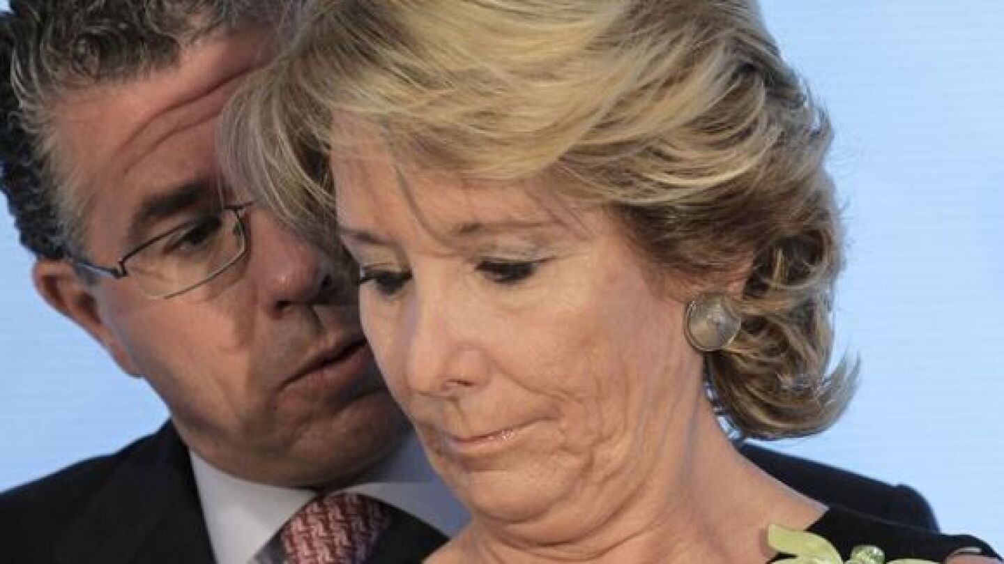 Esperanza Aguirre junto a Francisco Granados