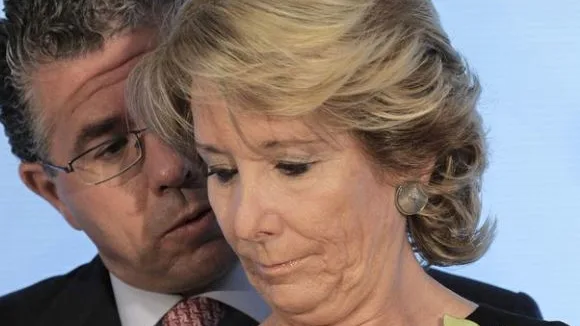 Esperanza Aguirre junto a Francisco Granados