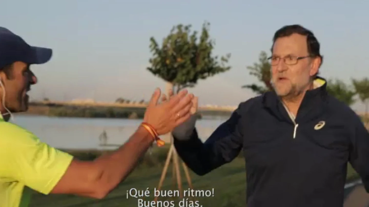 Rajoy en su vídeo 'Caminando Rápido' Rajoy en su vídeo 'Caminando Rápido'