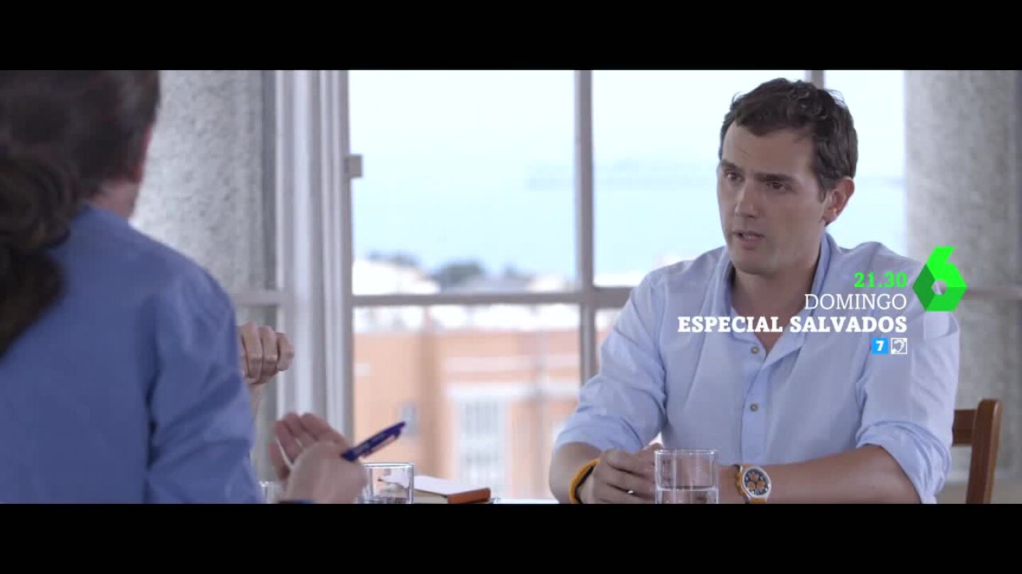 Albert Rivera, en el cara a cara con Pablo Iglesias
