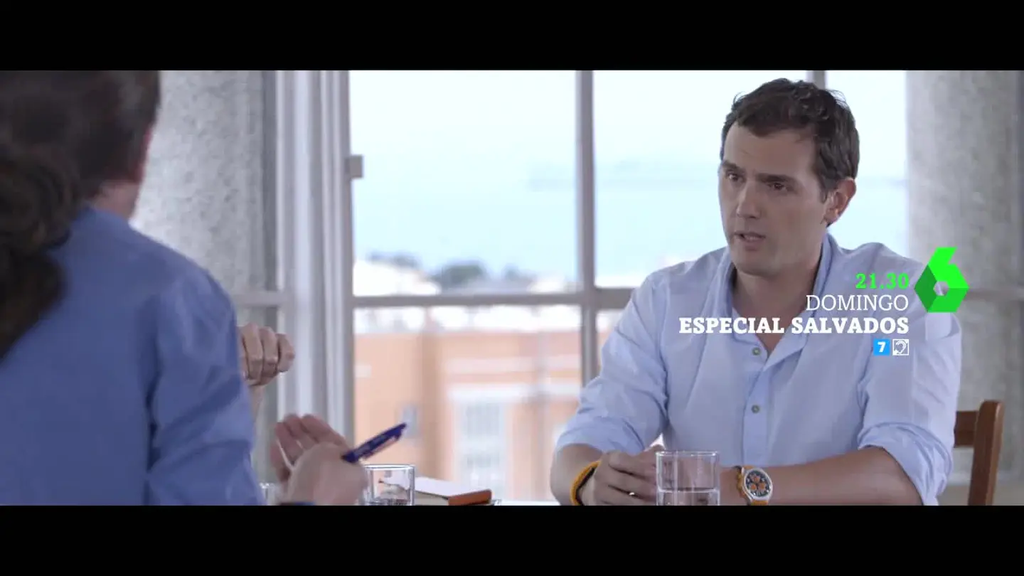 Albert Rivera, en el cara a cara con Pablo Iglesias Albert Rivera, en el cara a cara con Pablo Iglesias