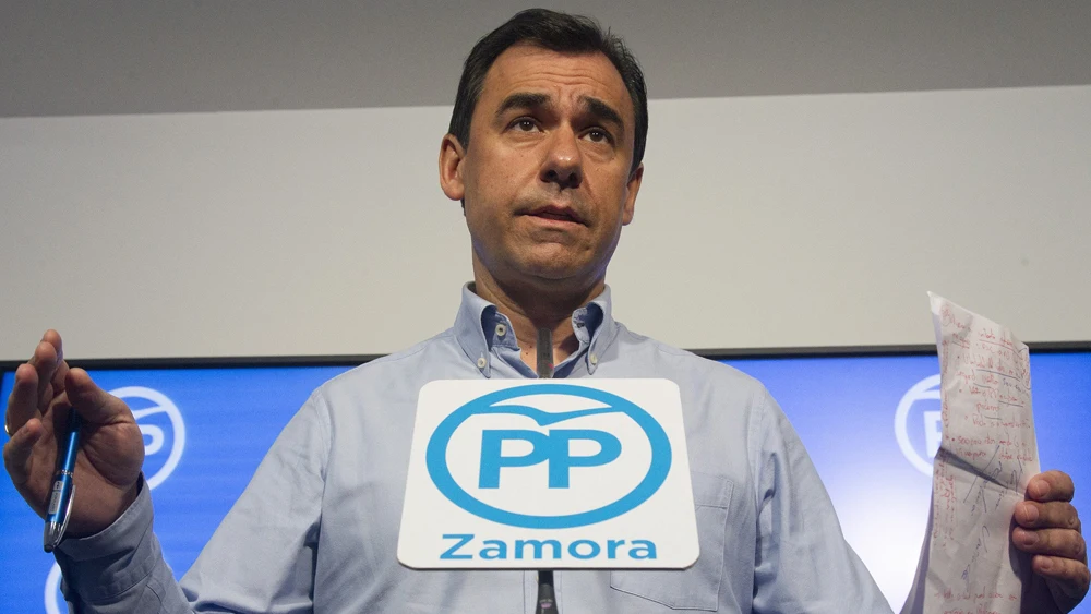 Fernando Martínez Maíllo durante una rueda de prensa Fernando Martínez Maíllo durante una rueda de prensa