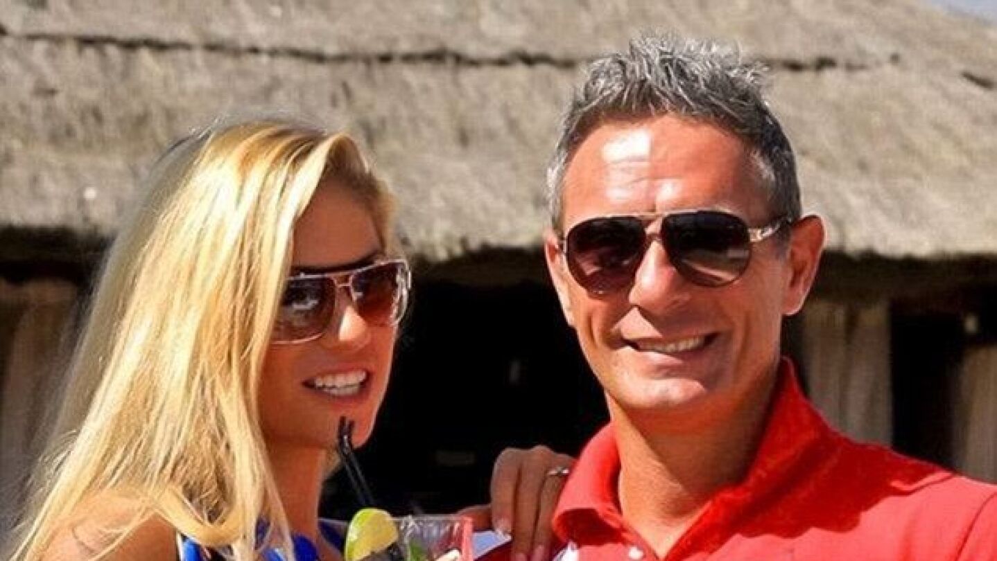 Maria Kukucova junto a su expareja