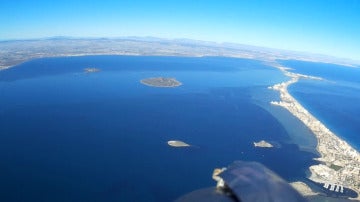 Imagen aérea del Mar Menor