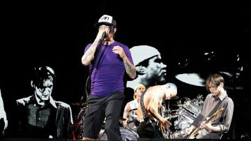 La banda Red Hot Chili Peppers, en directo